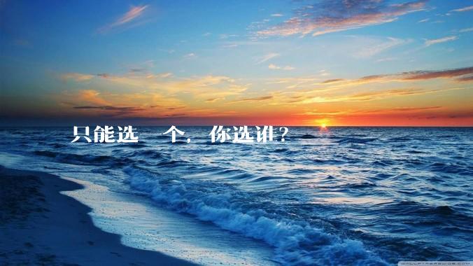 只能选一个，你选谁？