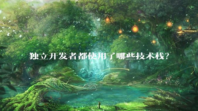 独立开发者都使用了哪些技术栈？
